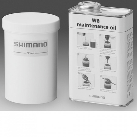 Kit SHIMANO Mentenanta Butuci Canistra 1 L + Recipient