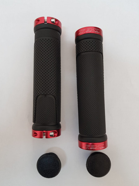 Mansoane MTB SXT ZN-005 - 130 mm Lock-On Dublu Negru