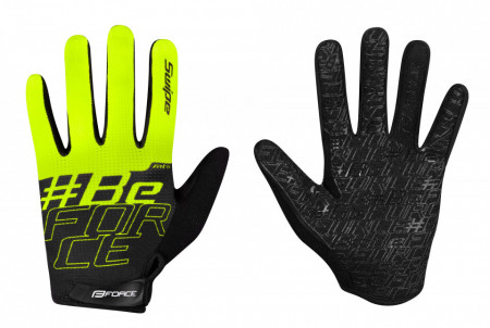 Manusi Force MTB SWIPE , Negru/Verde fluo L