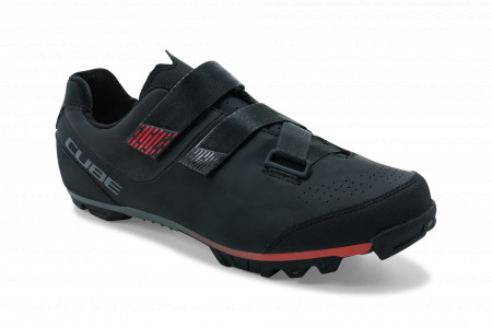 PANTOFI CICLISM CUBE SHOES MTB PEAK BLACK Red 41