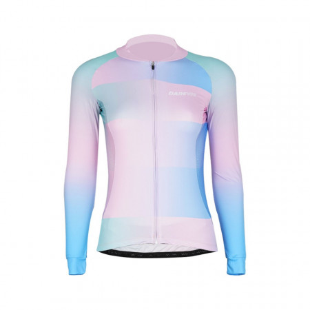 Tricou Ciclism Lady DAREVIE Albastru/Roz XL