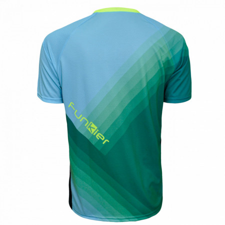 Tricou FUNKIER Termoli Enduro Men S/S - Blue/Green XL