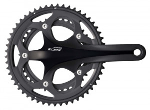 ANGRENAJ PEDALIER SHIMANO 105 FC-5700-L 52X39T BRAT 172.5MM PT. 10 VIT. PE SPATE HOLLOWTECH 2 FARA BB NEGRU AMBALAT IND.