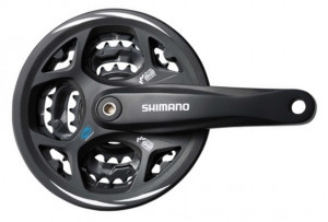 ANGRENAJ PEDALIER SHIMANO ALTUS FC-M311-L 42X32X22T BRAT 170MM PT. 7/8 VIT. PE SPATE CU CG COMPATIBIL CHAINCASE NEGRU AMBALAT IND.