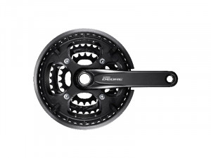 ANGRENAJ PEDALIER SHIMANO DEORE FC-T6010 48X36X26T BRAT 175MM PT. 10 VIT. PE SPATE 2-PCS FC FARA BUTUC PEDALIER CG COMPATIBIL CHAINCASE NEGRU AMBALAT IND.