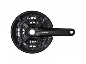 ANGRENAJ PEDALIER SHIMANO FC-MT210-3 PT. 9 VIT. BRAT 175MM 44X32X22T CG 2-PCS FC FARA BUTUC PEDALIER NEGRU AMBALAT IND.