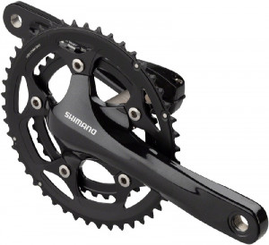 ANGRENAJ PEDALIER SHIMANO FC-R460 46X34T BRAT 170MM PT. 10 VIT. PE SPATE 2-PCS FC FARA CG FARA BUTUC PEDALIER NEGRU AMBALAT IND.