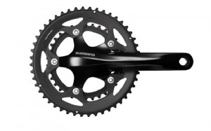 ANGRENAJ PEDALIER SHIMANO FC-R460 48X34T BRAT 175MM PT. 10 VIT. PE SPATE 2-PCS FC FARA CG FARA BUTUC PEDALIER NEGRU AMBALAT IND.