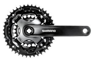 ANGRENAJ PEDALIER SHIMANO TOURNEY FC-TY301 42X34X24T BRAT 170MM PT. 6/7/8 VIT. PE SPATE FARA CG COMPATIBIL CHAINCASE SURUBURI NEGRU AMBALAT IND.
