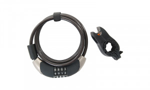 Antifurt Cablu CONTEC C-360 Pro Cifru 10mm/185cm - Black