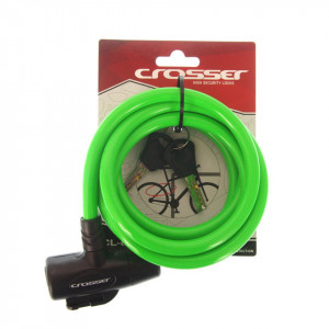 Antifurt Cablu CROSSER CL-823 10mm/180cm - Green