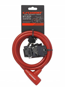 Antifurt Cablu CROSSER MT 202P 10mm/180cm - Red