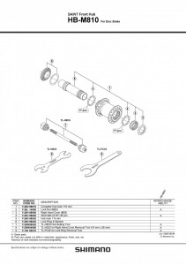 AX BUTUC FATA SHIMANO HB-M810 110MM - Img 2