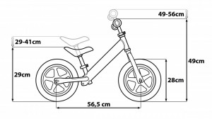 Bicicleta copii Seven Star Wars BB8 Metal Balance Bike - Img 4