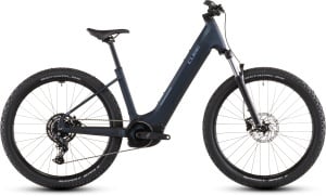 BICICLETA ELECTRICA CUBE REACTION HYBRID PERFORMANCE 600 EASY ENTRY INDIGOBLUE REFLEX 2026 cadru XL (22") - roti 29