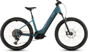 BICICLETA ELECTRICA CUBE REACTION HYBRID RACE 800 EASY ENTRY POLARLIGHT PRISM 2026 cadru XL (22") - roti 29