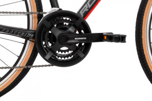 Bicicleta Rock Machine Crossride 100 29 Matte Black/Dark Grey/Brick Red 18.0 - (M) - Img 5