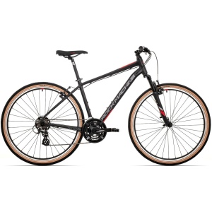 Bicicleta Rock Machine Crossride 100 29 Matte Black/Dark Grey/Brick Red 18.0 - (M)