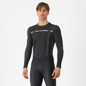 Bluza de corp Castelli Merino Seamless, Negru, L/XL