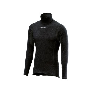 Bluza de corp cu guler Castelli Flanders Neck Warm, Negru XS