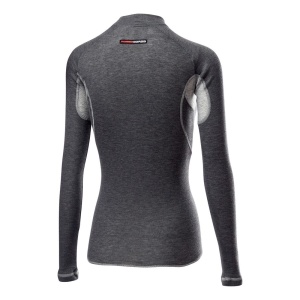 Bluza de corp cu maneca lunga Castelli Flanders 2W Warm, de dama, Gri, XS