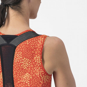 Bluza de corp fara maneci Castelli Pro Mesh 4 W SL, de dama, Portocaliu, S - Img 6