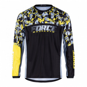 Bluza Force Reckless Maneca Lunga, Black-Yellow-Grey M