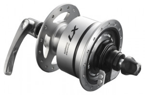 BUTUC CU DINAM SHIMANO DEORE LX DH-T670-2N QR 6V/2.4W 36H OLD 100MM ARGINTIU AMBALAT IND.