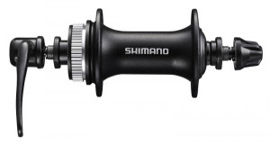 BUTUC FATA SHIMANO ACERA HB-M3050 32H OLD 100MM AX 108MM QR 133MM PT. ROTOR CENTER LOCK FARA PROTECTIE PT. MONTURA DISCULUI NEGRU AMBALAT IND.