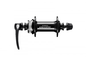 BUTUC FATA SHIMANO DEORE HB-M6000 36H OLD 100MM AX 108MM QR 133MM PT. ROTOR CENTER LOCK (FARA PIULITA DE STRANGERE) FARA PROTECTIE PT. MONTURA DISCULUI NEGRU AMBALAT IND.