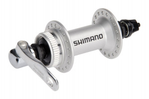 BUTUC FATA SHIMANO HB-M435-S 36H ARGINTIU OLD:100MM AX:108MM QR(ARGINTIU):133MM PT. CENTER LOCK CU ROTOR MOUNT COVER AMBALAT IND.