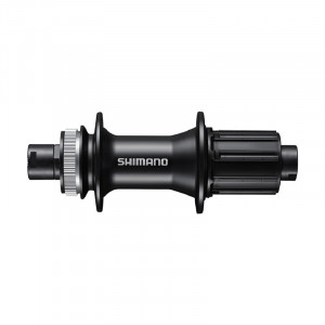 BUTUC SPATE SHIMANO DEORE FH-MT400 32H 8/9/10/11 VIT. OLD 142MM AX E-THRU 12MM (FARA AX) PT. ROTOR CENTER LOCK FARA PROTECTIE PT. MONTURA DISCULUI NEGRU AMBALAT IND.