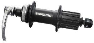 BUTUC SPATE SHIMANO FH-M435-L 32H 8/9/10 VIT. OLD 135MM AX 146MM QR 168MM ARGINTIU PT. ROTOR CENTER LOCK CU PROTECTIE PT. MONTURA DISCULUI NEGRU AMBALAT IND.