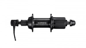 BUTUC SPATE SHIMANO TOURNEY FH-TX5008-QR 32H 8/9 VIT. OLD 135MM AX 146MM QR 170MM NEGRU NEGRU AMBALAT IND.