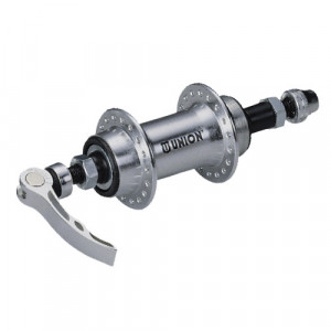 Butuc spate Union 562-8QR aluminiu argintiu ax 10mm 36h 135/145-180 mm 8 viteze cu QR - Img 2