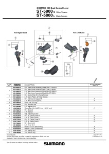 CAPAC MANETA SHIMANO ST-5800 STANGA & SURUBURI - Img 2