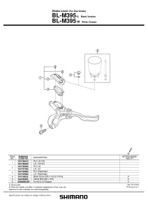 CAPAC REZERVOR MANETA DE FRANA SHIMANO BL-M395 DREAPTA - Img 2
