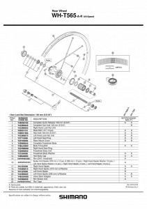 CAPAT BUTUC SHIMANO WH-T565-A-R - Img 2