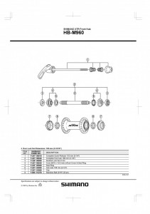 CAPAT SHIMANO HB-M960