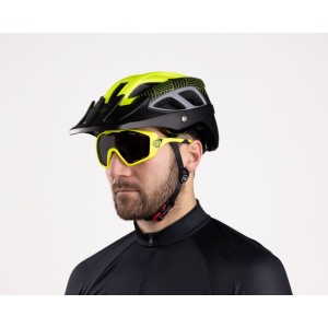 Casca Force Aves MTB E-bike Fluo/Negru Mat L-XL (58-61 cm) - Img 11