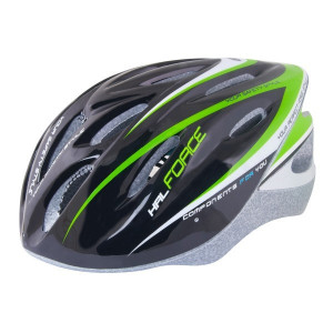 Casca Force Hal Black/Green/White L-XL (58-62 cm) - Img 2