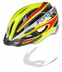 Casca Force Road fluo/alb/rosu L-XL (58-63 cm) - Img 3