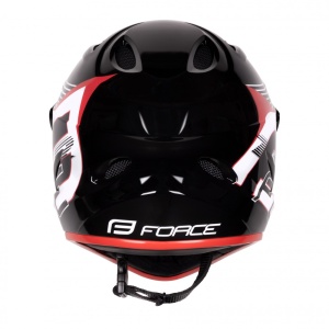 Casca Force Tiger Downhill Black/Red/White L-XL (59-61 cm) - Img 6