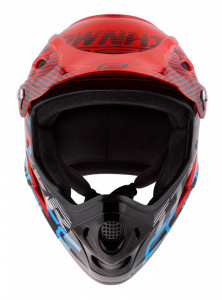 Casca Force Tiger Downhill Red/Black/Bleu S-M (57-58 cm) - Img 4