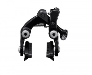 CLESTI DE FRANA SHIMANO 105 BR-R7010-R SPATE SABOTI R55C4 PRINDERE DIRECTA MONTAJ SUB BUTUCUL PEDALIER CS51 NEGRU AMBALAT IND.