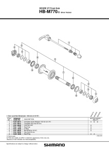CON SHIMANO HB-M770-S CONTRAPIULITA CU GARNITURA PT. PRAF - Img 2