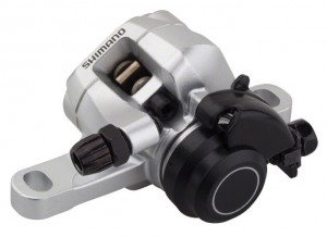 ETRIER FRANA PE DISC SHIMANO BR-R317 SPATE MECANICA INCL. ADAPTER PT. STANDARD PLACUTE RESIN ARGINTIU AMBALAT IND.