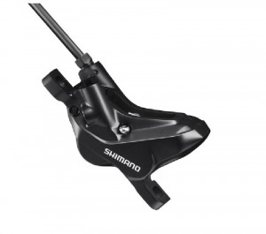 ETRIER FRANA PE DISC SHIMANO DEORE BR-MT420 HIDRAULICA FATA SAU SPATE FARA ADAPTOR PLACUTE RESIN D03S NEGRU AMBALAT IND.