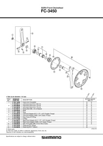 FOAIE SHIMANO FC-3450 34T ARGINTIE