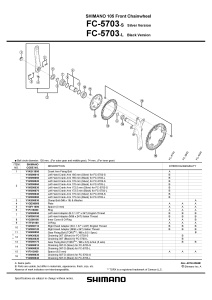 FOAIE SHIMANO FC-5703S 39T-D AGRINTIE